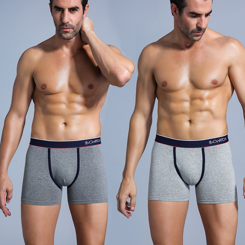 Calzoncillos bóxer de algodón para hombre, ropa interior Sexy de marca, Erkek