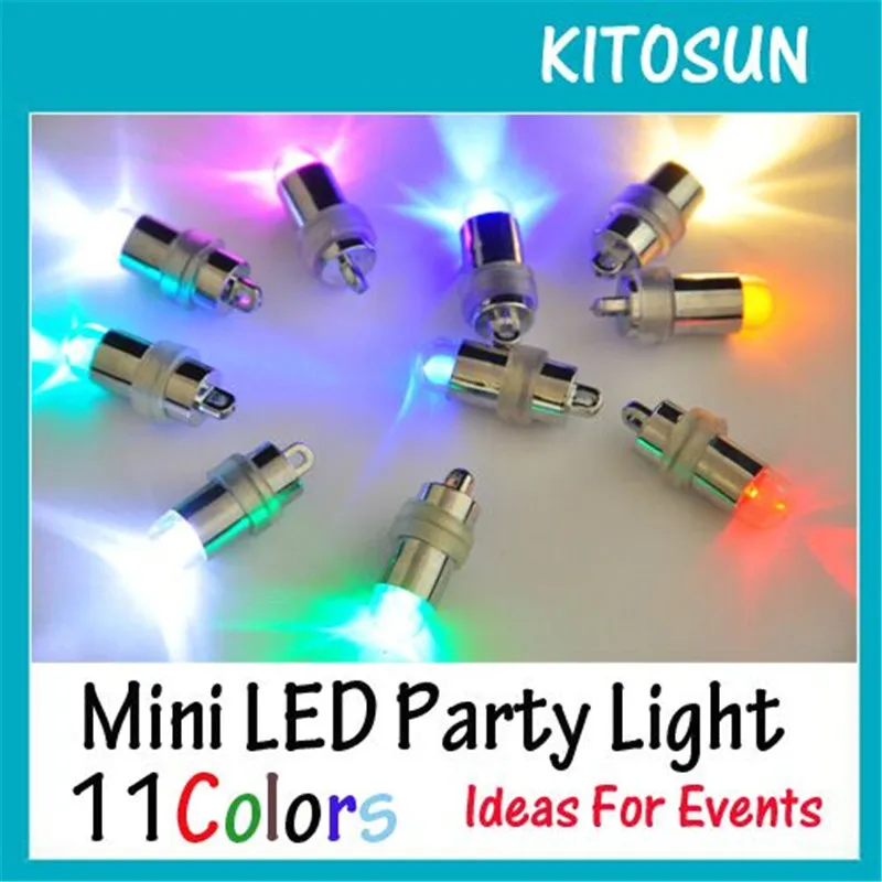 Best Selling11-miniled con pilas para Globo, jarrones, jarrones de la Torre Eiffel y Floral, 11 colores disponibles, 10 unids/lote