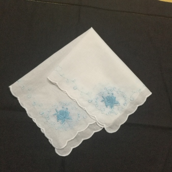 Набор из 12 носовых платков с цветочной вышивкой, 12x12 дюймов