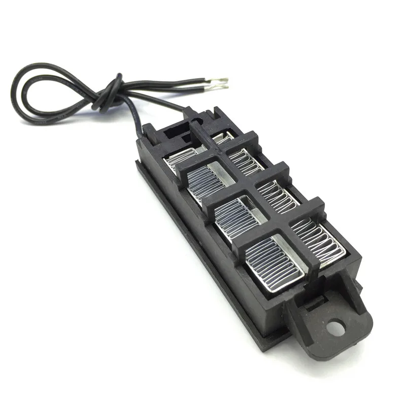 Calentador PTC con termostato automático con soporte, tira corrugada, calefacción de espacio pequeño, 50w, 12v (AC/DC), herramientas de calefacción Diy