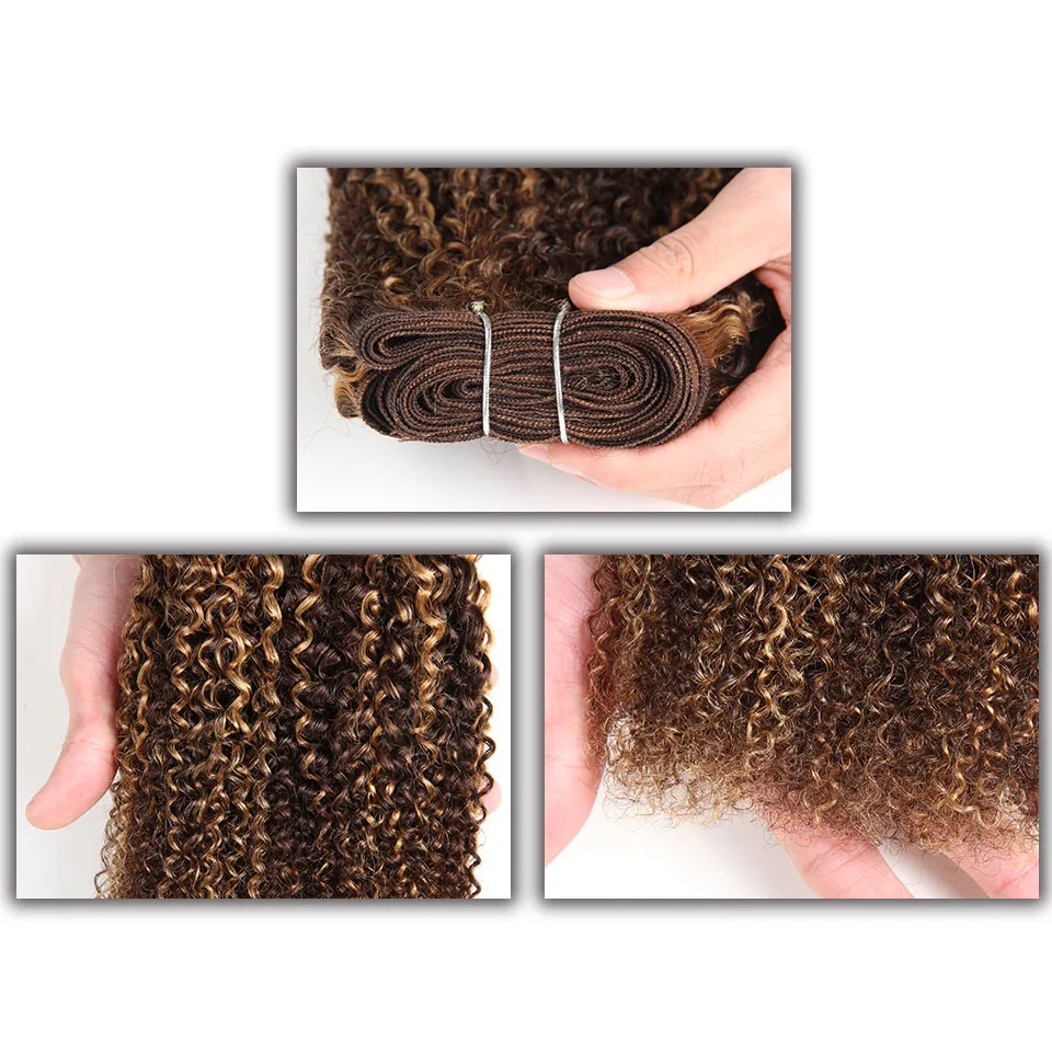 レミーナチュラルモンゴルアフロカーリーウィーブ,シェーディング,# p4/27 # f4/30 # p4/30,ヘアエクステンション,1ピース,プロモーション