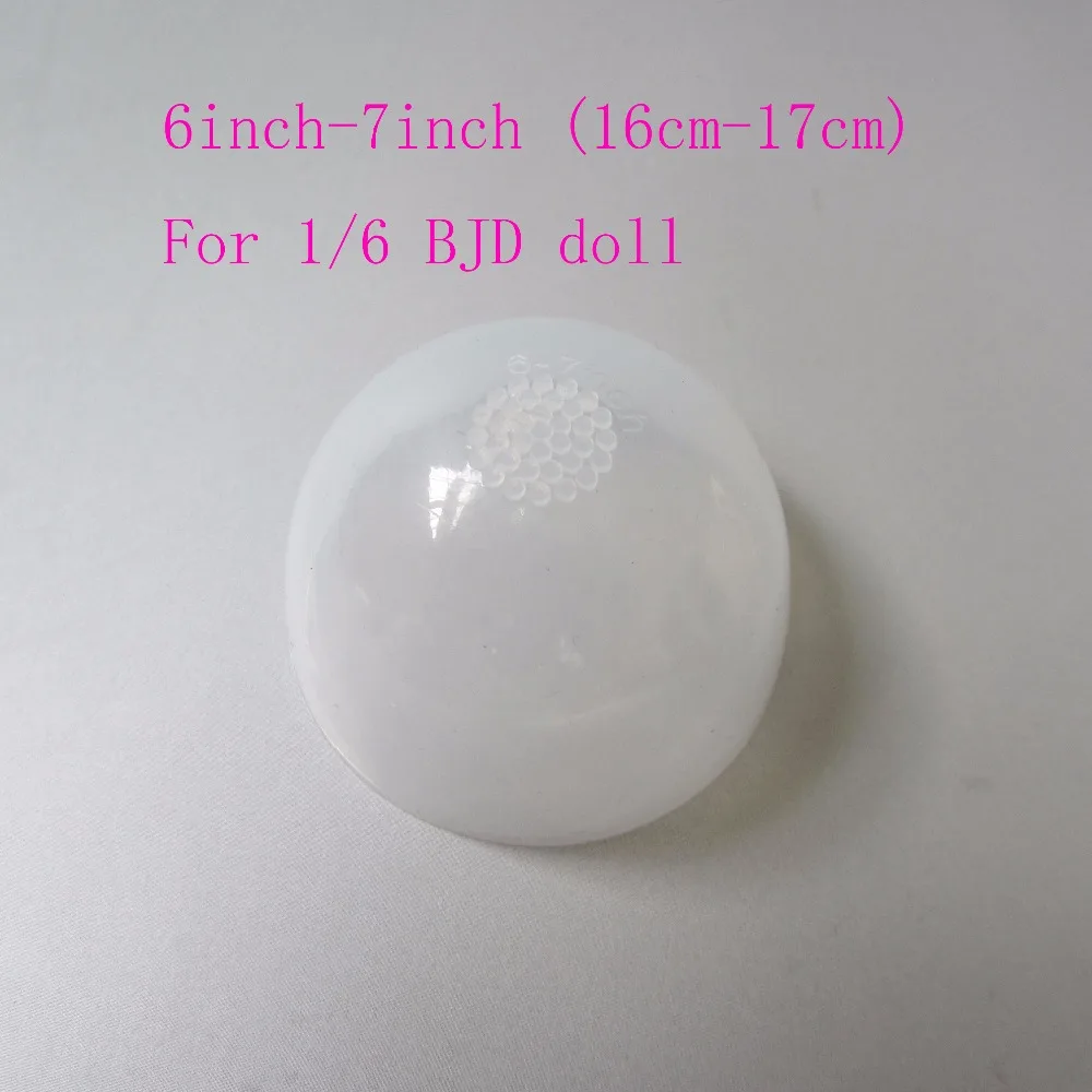 Cubierta protectora de peluca de silicona transparente para accesorios de muñeca 1/6 1/4 1/3 BJD DD SD MSD YOSD