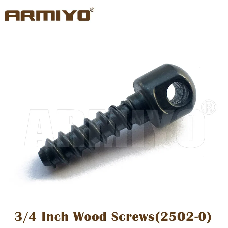 Armiyo Tactical 1/2 "3/4" śruby do drewna pasują do większości dwójbiegunów myśliwskich i akcesoriów do strzelania