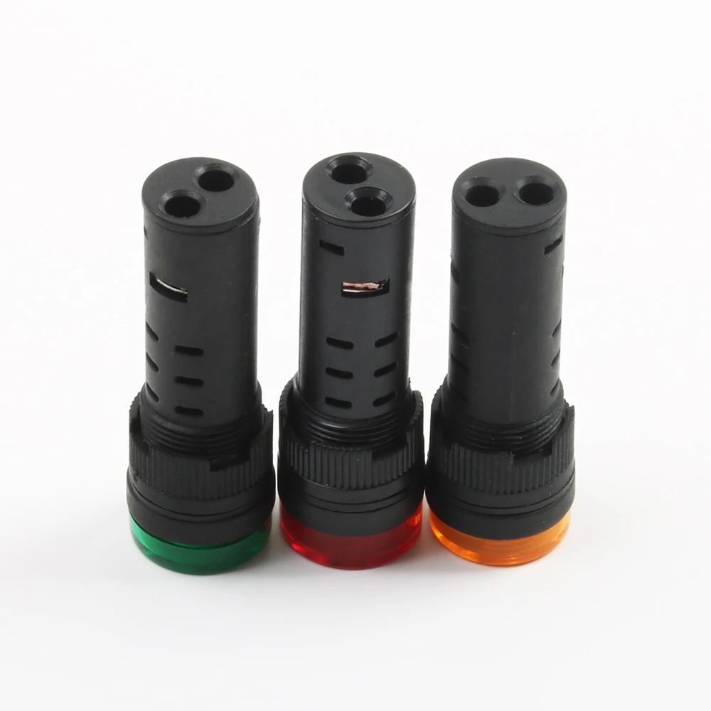 1Pcs AD16-16SM 16mm 12V 24V 110V 220V Flash Signal Light Red warning Buzzer Beep Alarm industrial plastic Indicator Green Yellow