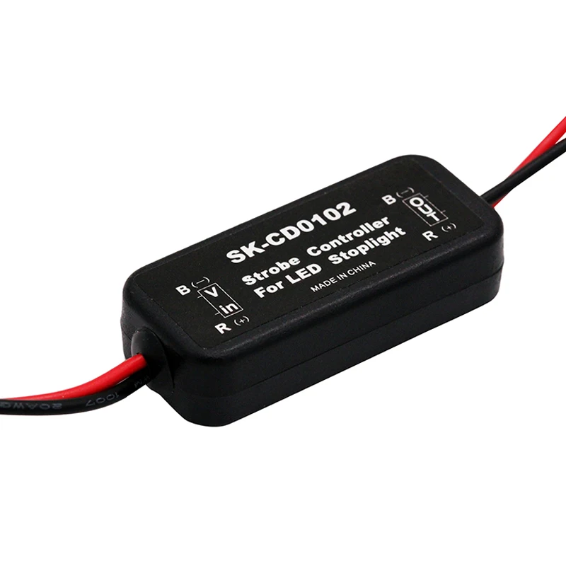 Controlador estroboscópico Universal, módulo intermitente de luz de freno, luz de freno trasera intermitente, accesorios de parada trasera de Flash LED de 9-30V