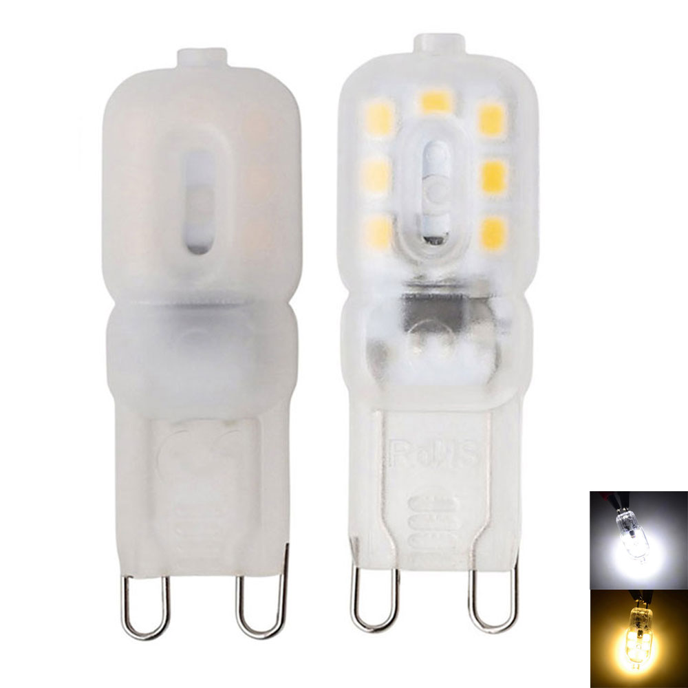 G9 LED 14 LEDs 3 W LED G9 Lampe LED-Birne SMD 2835 LED-Licht ersetzen 25 W Halogenlampe Licht milchig weiß transparente Schale 110 V 220 V