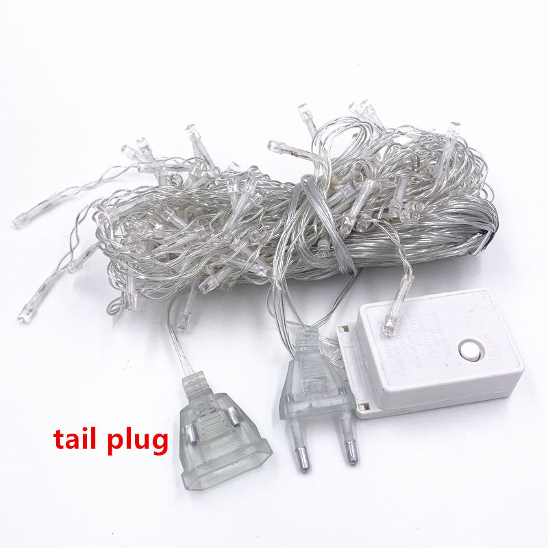 5M Christmas LED Curtain Icicle String Light droop 0.4-0.6m LED Party Garden Stage Outdoor Waterproof Decorative Fairy Light