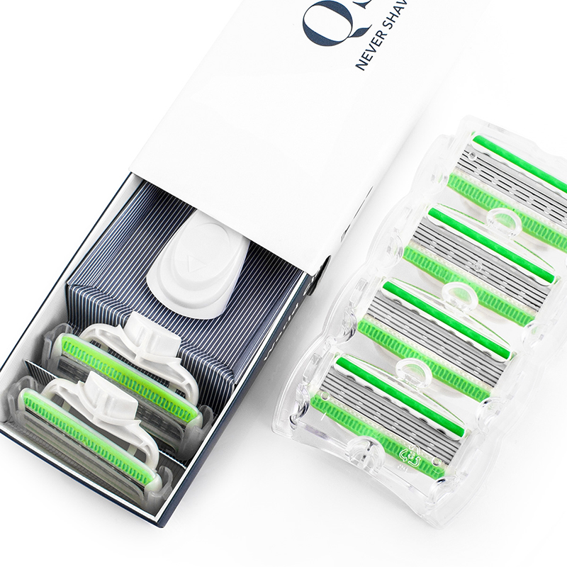 QShave Xanh Series 5 Lớp X5 Lưỡi Dao Nữ Bikini Chân Máy Tẩy Lông Kiêm Lễ Tình Nhân Tặng