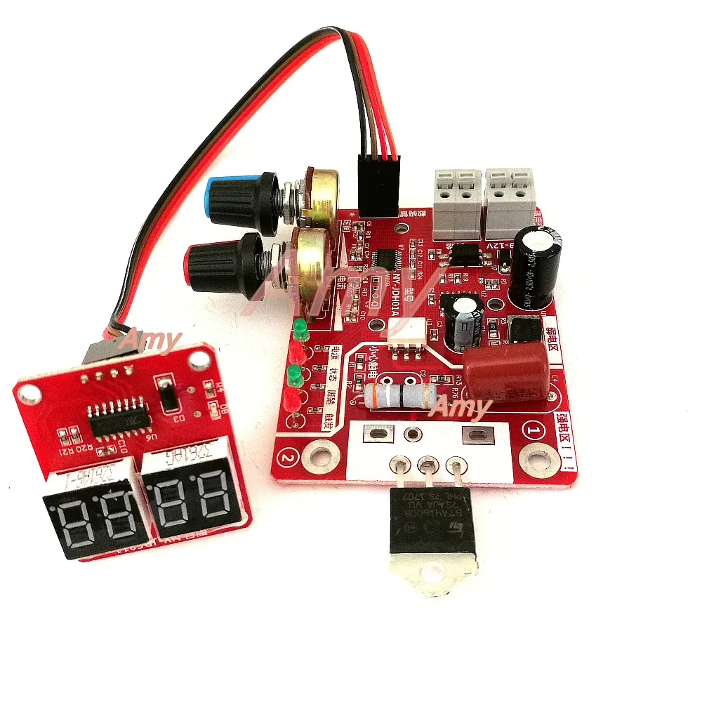 Spot welding time and current controller control panel timing current with digital display upgrade 40A / 100A