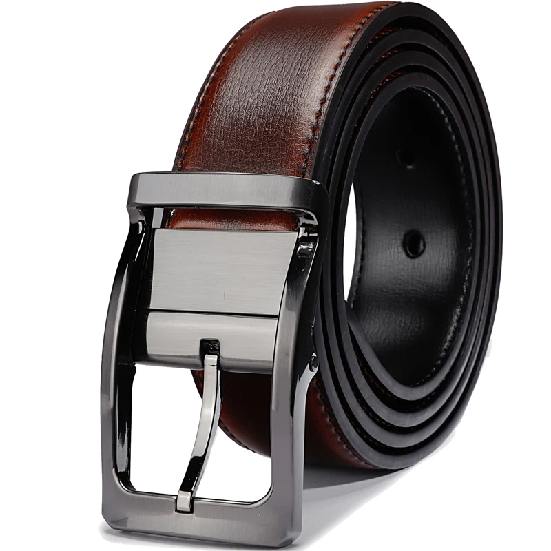 Dép Nam Da Thật Chính Hãng Da Đảo Chiều Dây Xoay Khóa Hai Trong Một Lớn Và Cao