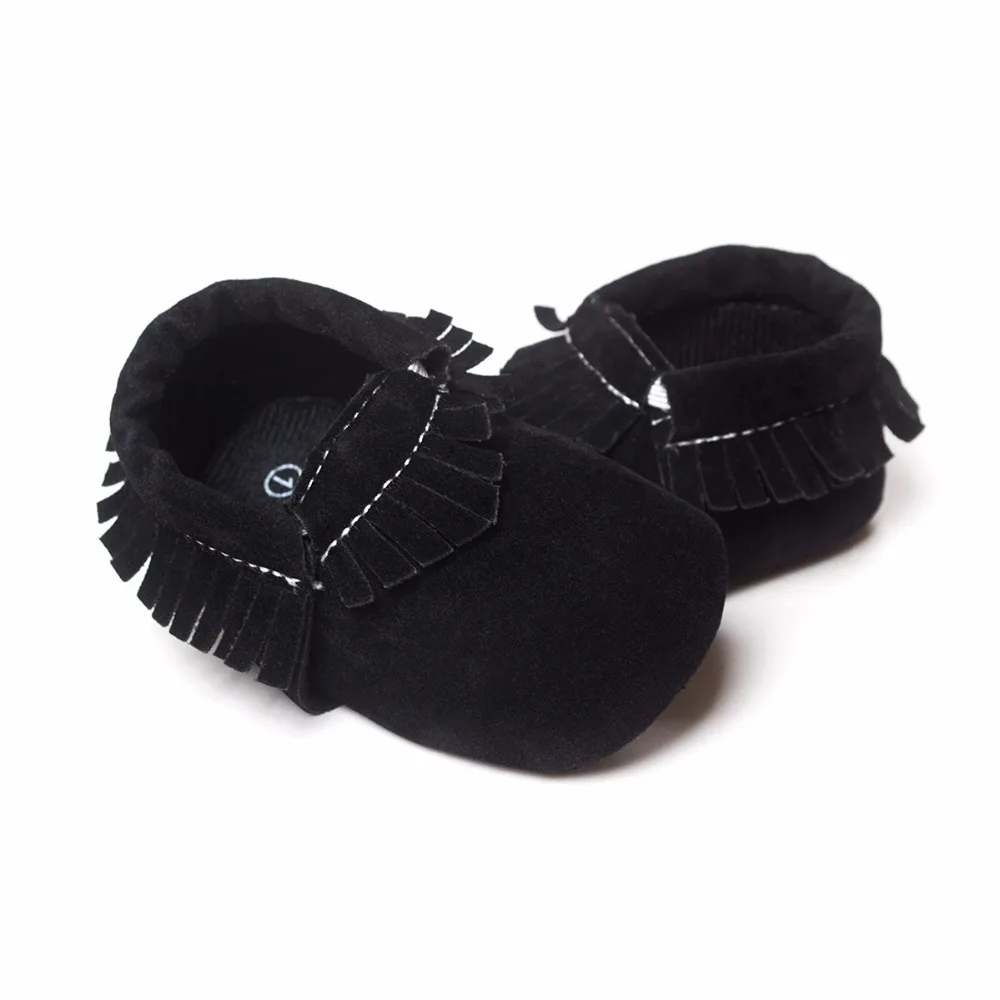 Zapatos de primeros pasos para bebé, zapatillas de entrenamiento cómodas y suaves con flecos, color azul marino, a la moda