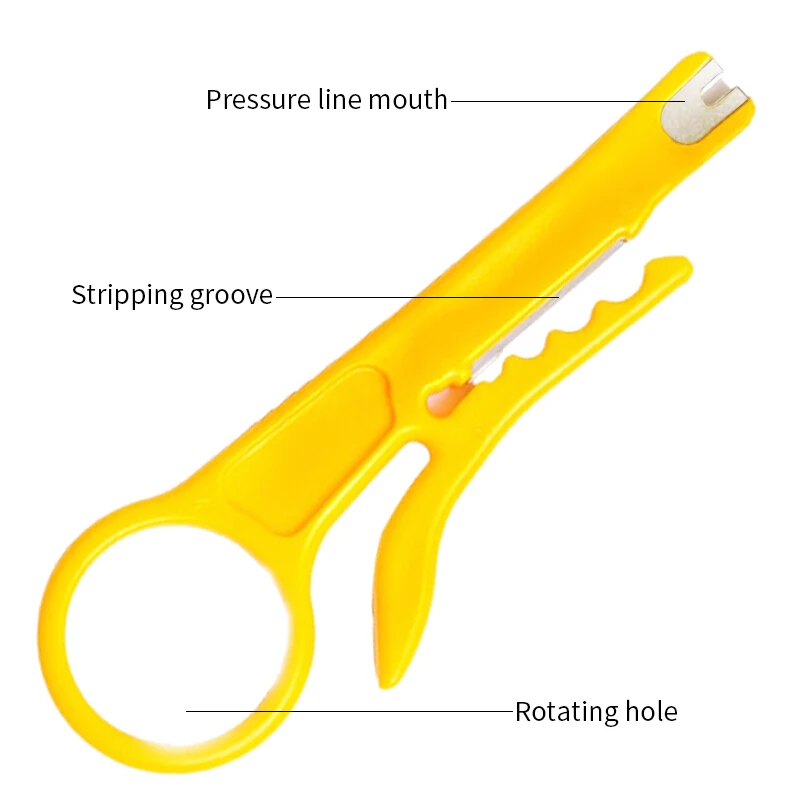 AMPCOM Mini Di Động Dây Vũ Nữ Thoát Y Cắt Tác Động Đấm Xuống Dụng Cụ 110 Lưỡi Dao cho Dây Mạng Cáp