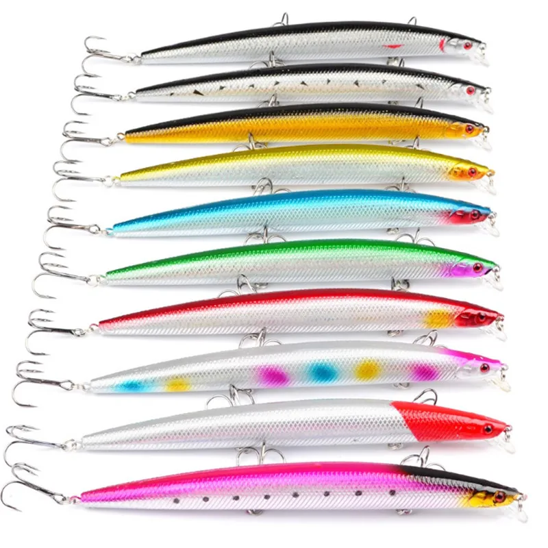 1 Cái Lớn Mới Laser Minnow Mồi Câu Cá 18Cm/24G Câu Cá Mồi Crankbaits Cau Artificiais Pesca biển Wobbler Bơi Mồi Câu