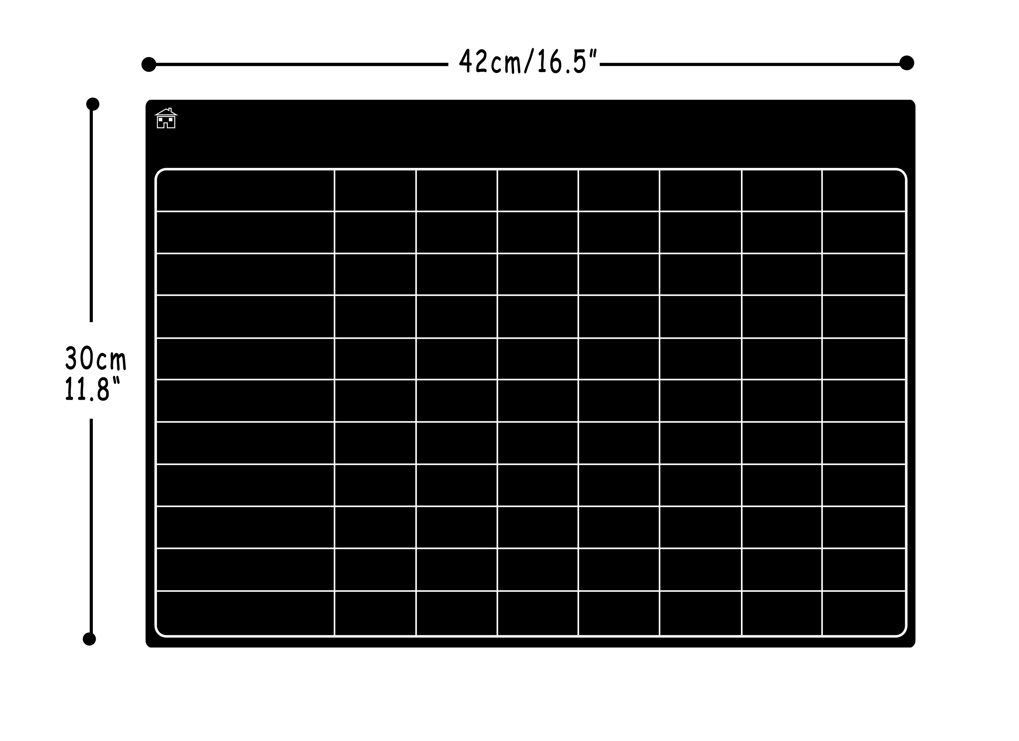 Hivillexun Magnetic Dry Erase Calendar Board for Fridge 16.5''x11.8'' Monthly & Weekly Magnetic Whiteboard Planner Board Large
