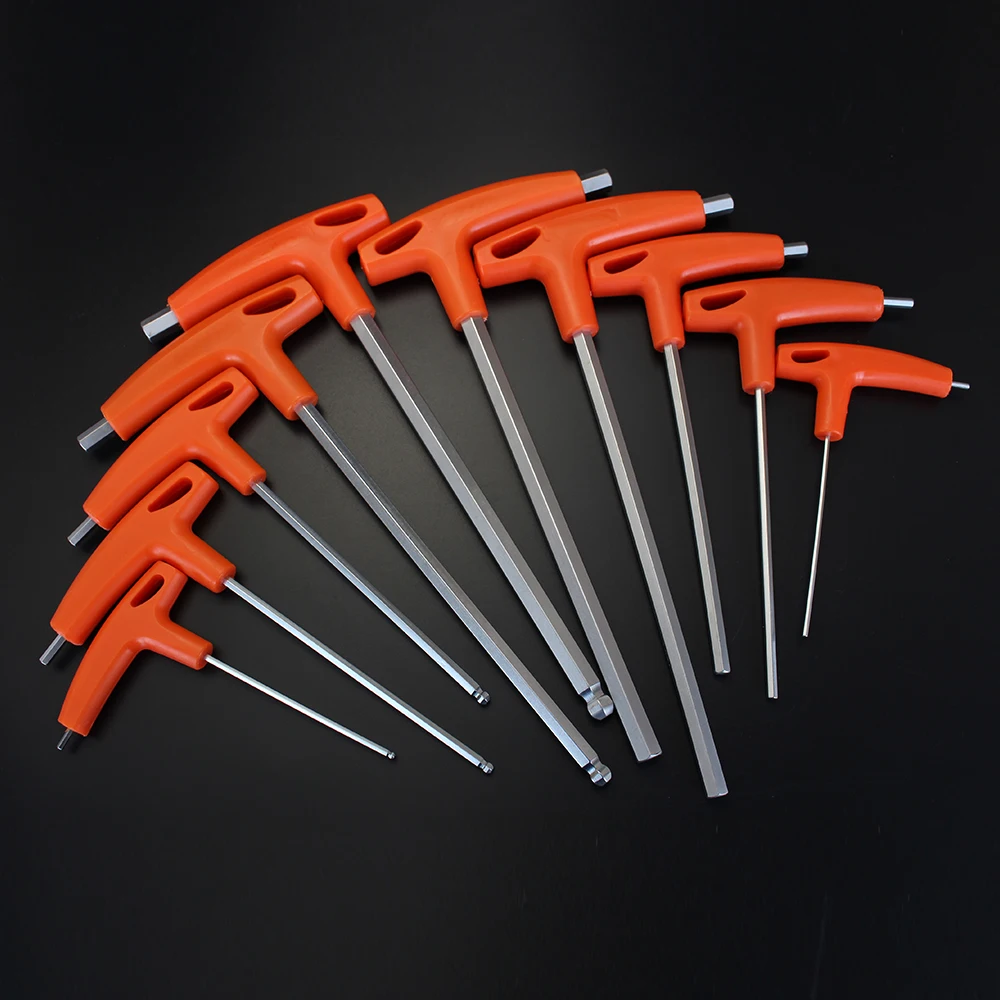 Năm 2/2. 5/3/4/5/6/8/10 Mm Bóng/Đầu Phẳng Khóa Lục Giác allen Cờ Lê Dụng Cụ Cầm Tay Đa Năng Nhanh Chụp Adapter Chrome Vanadium Hexagona