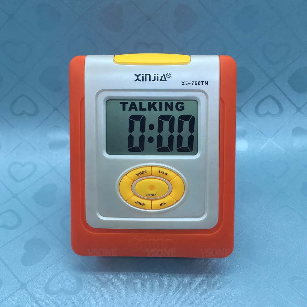 Nga Nói LCD Đồng Hồ Báo Thức Kỹ Thuật Số Cho Mù Hay Thấp Tầm Nhìn Pyccknn Lớn Màn Hình Hiển Thị Thời Gian Và Lound Nói Bằng Giọng Nói