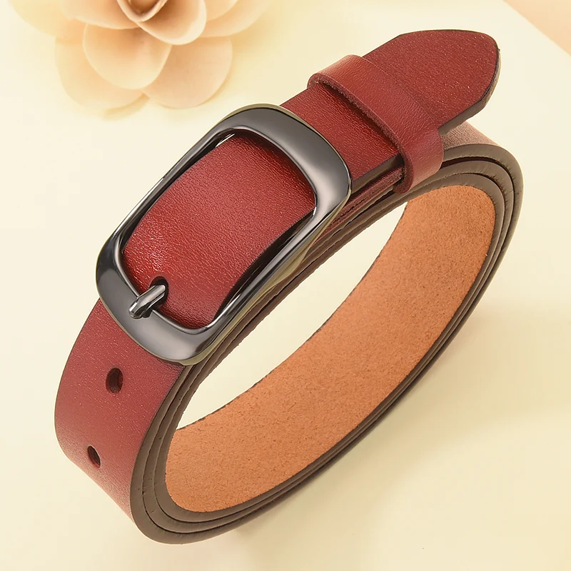 DINISITON, nuevo cinturón de cuero genuino para mujer, correa informal que combina con todo, cinturones ajustables para mujer, marca de diseñador de alta calidad