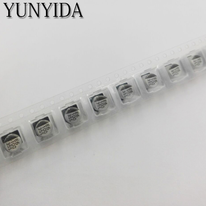 20 piezas SMD 50V 35V 25V 16V 10V 100UF 220UF 47UF 33UF 22UF 10UF 4,7UF 2,2UF 1UF condensador electrolítico de aluminio