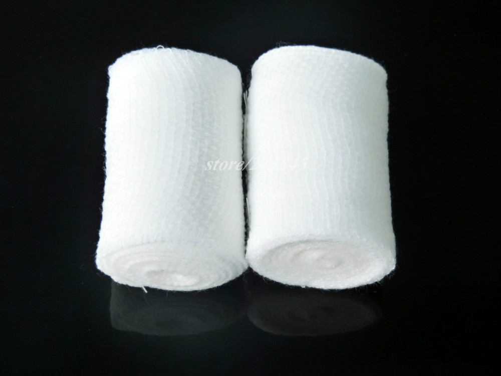15 Gulungan/Banyak PBT Perban Plester Non Woven Perban Pertolongan Pertama Kit Perlengkapan Medis Tali Elastis Pita 5 CM * 4.5 M