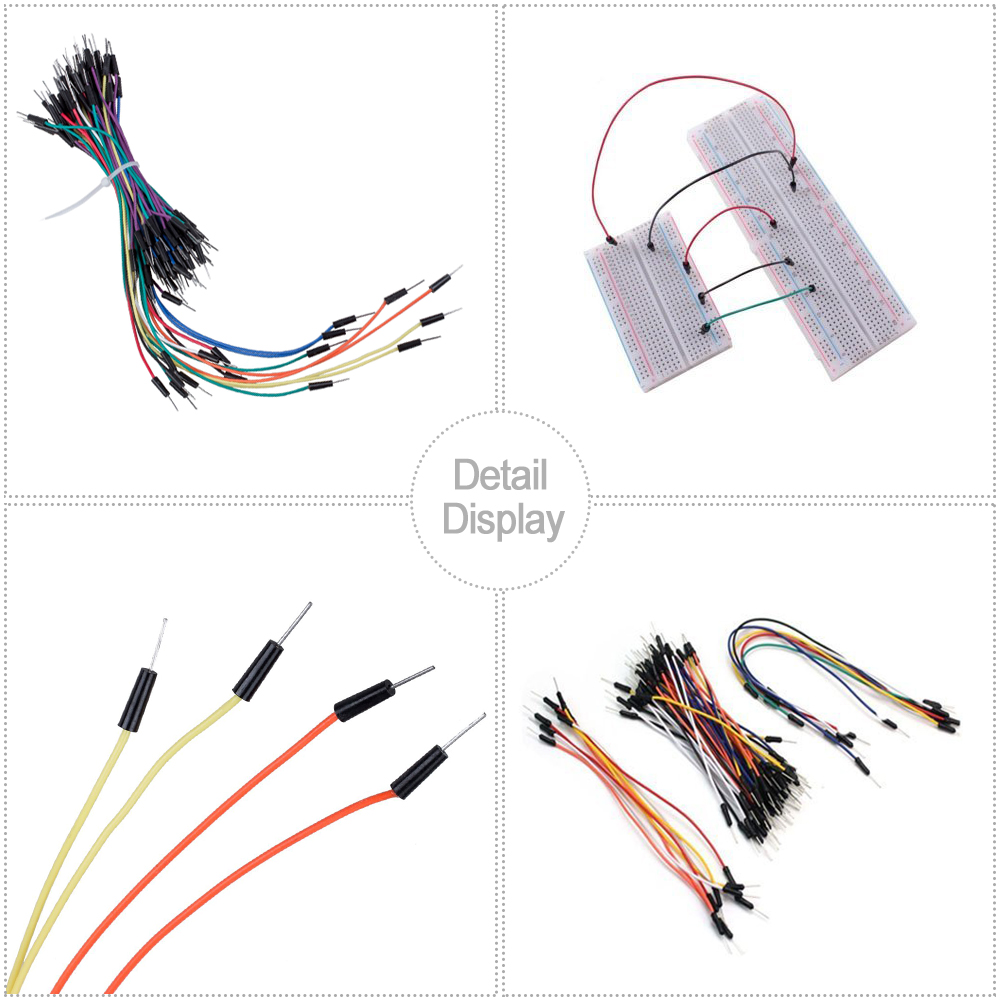3 Stück Hi-Q 65 Überbrückung kabel von Stecker zu Stecker mit Keyes tudio Verpackung für Arduino DIY Steck brett