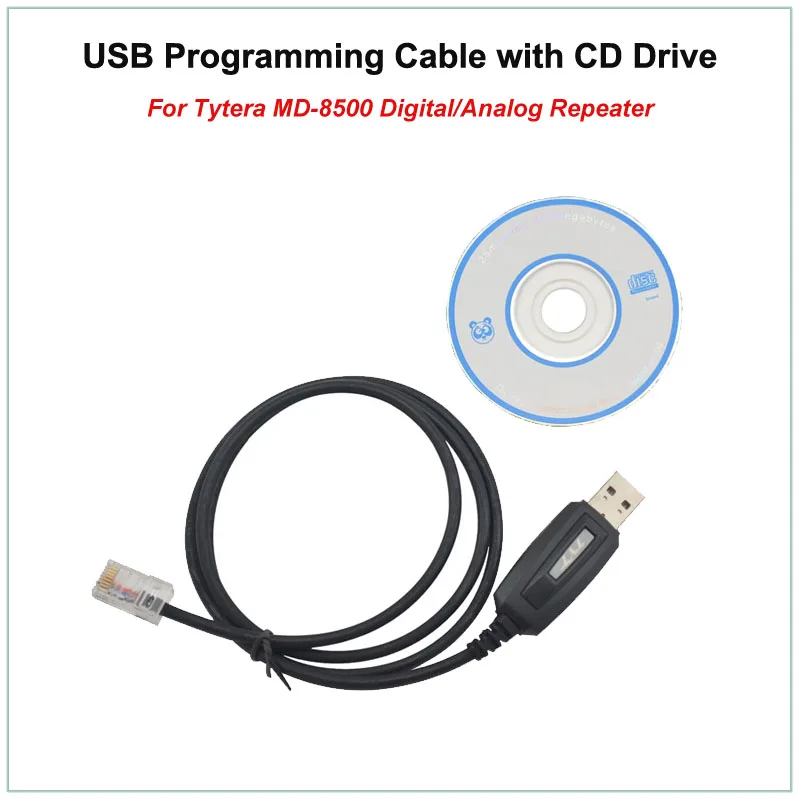 USB-кабель для программирования Tytera TYT горячая Распродажа MD8500 DMR, цифровой/аналоговый Ретранслятор с CD-приводом, MD-8500