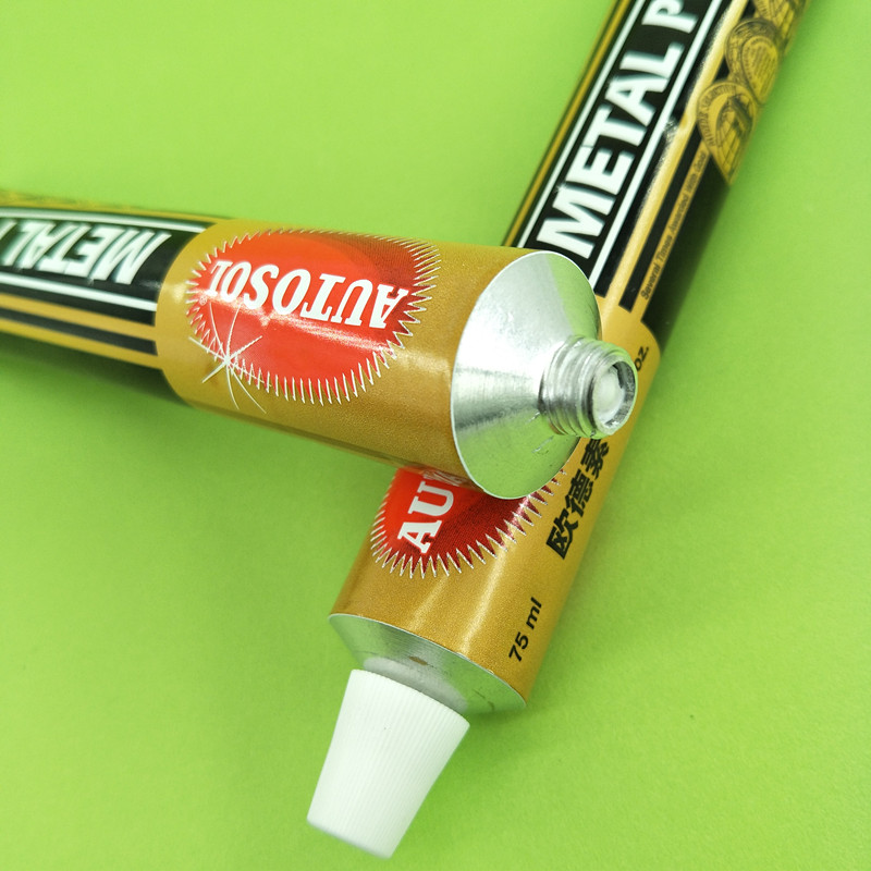 ドイツ AUTOSOL 金属研磨ペースト傷修復金属バンドバッグジッパー研磨銅県 50 グラムに 100 グラム