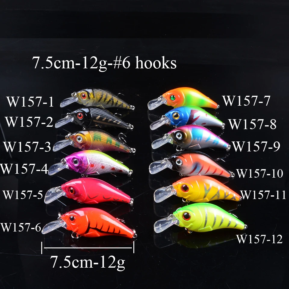 Señuelos artificiales de pesca, cebos artificiales para pececillos, Wobblers, aparejos de pesca falsos realistas, 50 colores, ojos 3D, 1 unidad