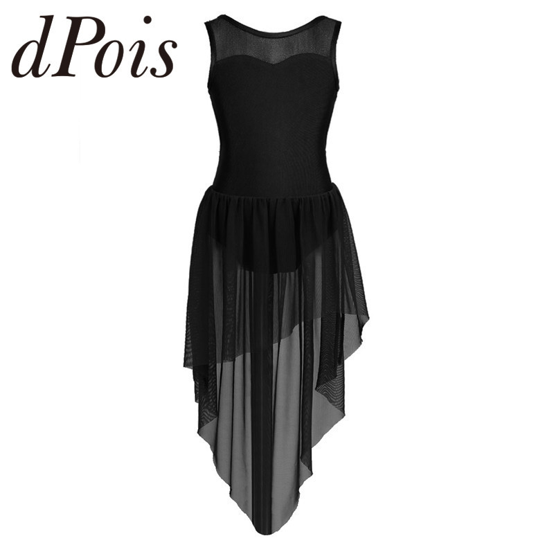 Gymnastik Trikot Für Tanzen Kostüm Kinder Mädchen Gym Ballett Dance Tutu Kleid Saum Lyrical Rock Ballerina Modern Dance Kleidung