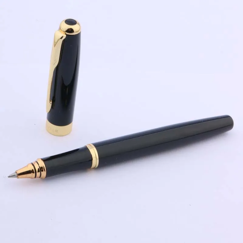 Sang Trọng 388 Đen Tháp Bóng Lăn Cổ Thụ Bút Gợn Sóng Vàng Viền Tặng Mũi Tên Kẹp Chữ Ký Bút Văn Phòng Kinh Doanh Đồ Dùng Học Tập Viết