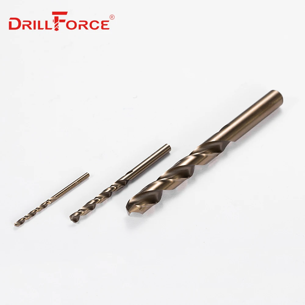 Drillforce Dụng Cụ M42 Coban Bộ Mũi Khoan, HSS-CO Bộ Mũi Khoan 0.5-10MM, cho Khoan Trên Thép Cứng, Đúc Sắt & Thép Không Gỉ
