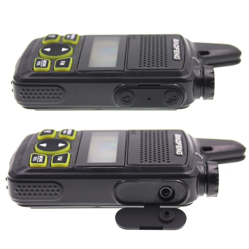 2PCS Baofeng BF-T1 Mini Portable Two Way Radio BFT1 UHF 400-470MHz 20CH Ham FM Transceiver Walkie Talkie with Earpiece