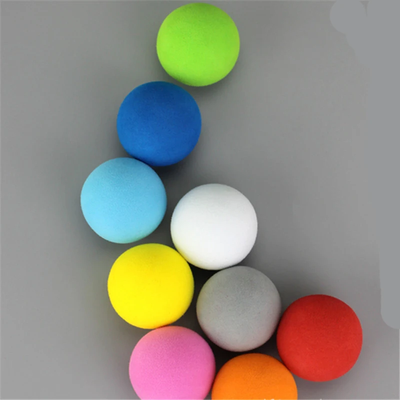 10 ชิ้น 10 สี 42 มิลลิเมตร EVA โฟมกอล์ฟฟองน้ํานุ่มลูกสําหรับกลางแจ้งกอล์ฟฝึกเทนนิสการฝึกอบรม