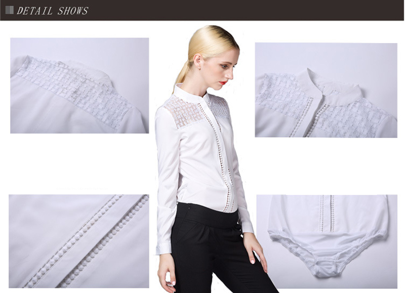 Usualyeah-女性用長袖ブラウス,白いレースの作業服,ファッショナブル,ol,sy0327,S-XXL