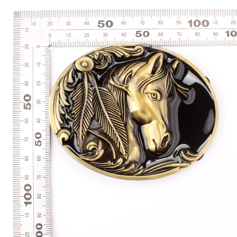 Pferd kopf Persönlichkeit Cowboy Gürtel Schnalle Europäischen und Amerikanischen Stil