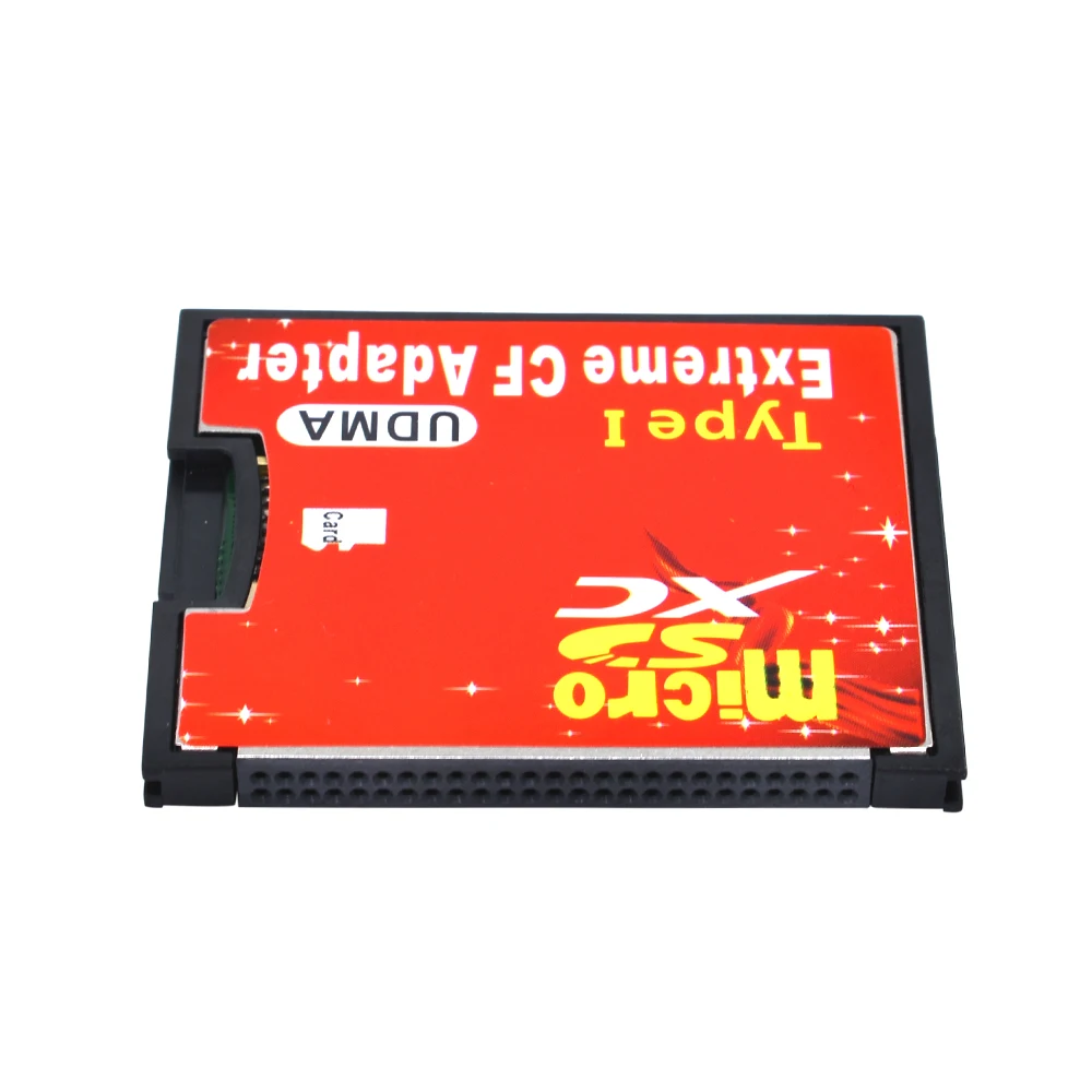 TISHRIC nuevo Micro SD TF a adaptador tarjeta CF para MicroSD/HC a Compact Flash tipo I lector de tarjetas de memoria convertidor para cámara