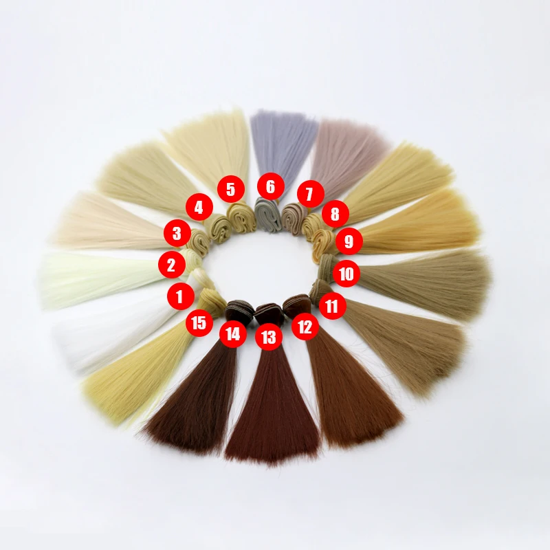 Msiredoll Bjd Tóc Giả 15*100CM Hoặc 20*100CM Hoặc 25*100CM Tóc Búp Bê Dành Cho 1/3 1/4 1/6 Tóc Thẳng Tóc Búp Bê Bjd Tóc Giả Tự Miễn Phí Vận Chuyển
