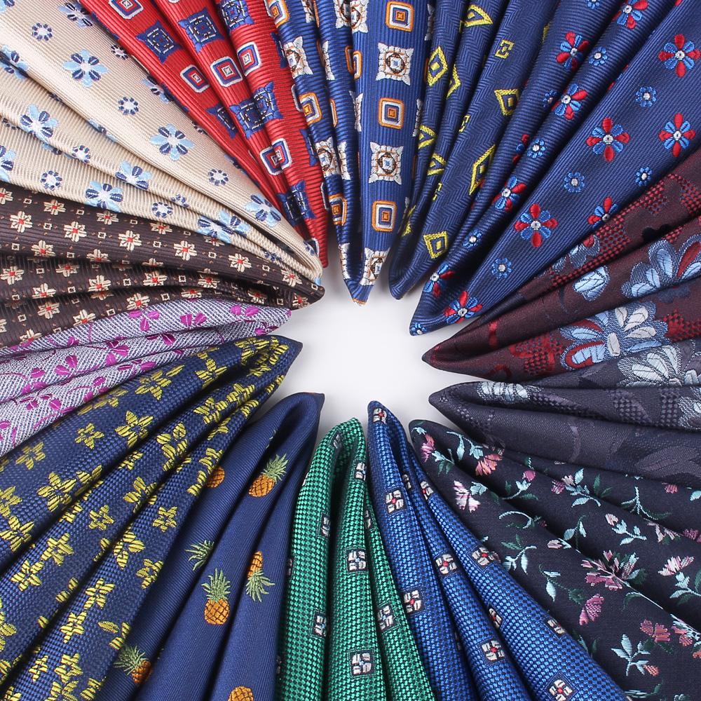 ペイズリーポケット正方形の花柄ハンカチスーツ 25 センチメートル * 25 センチメートル hankies メンズスーツポケットタオルハンカチ