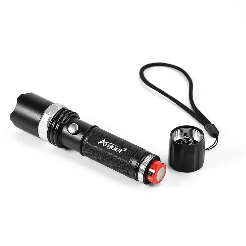 Direccion el tráfico T6 Q5 1000Lm enfoque ajustable linterna led de 3 modos con varita de tráfico linterna para acampar al aire libre 18650 AAA