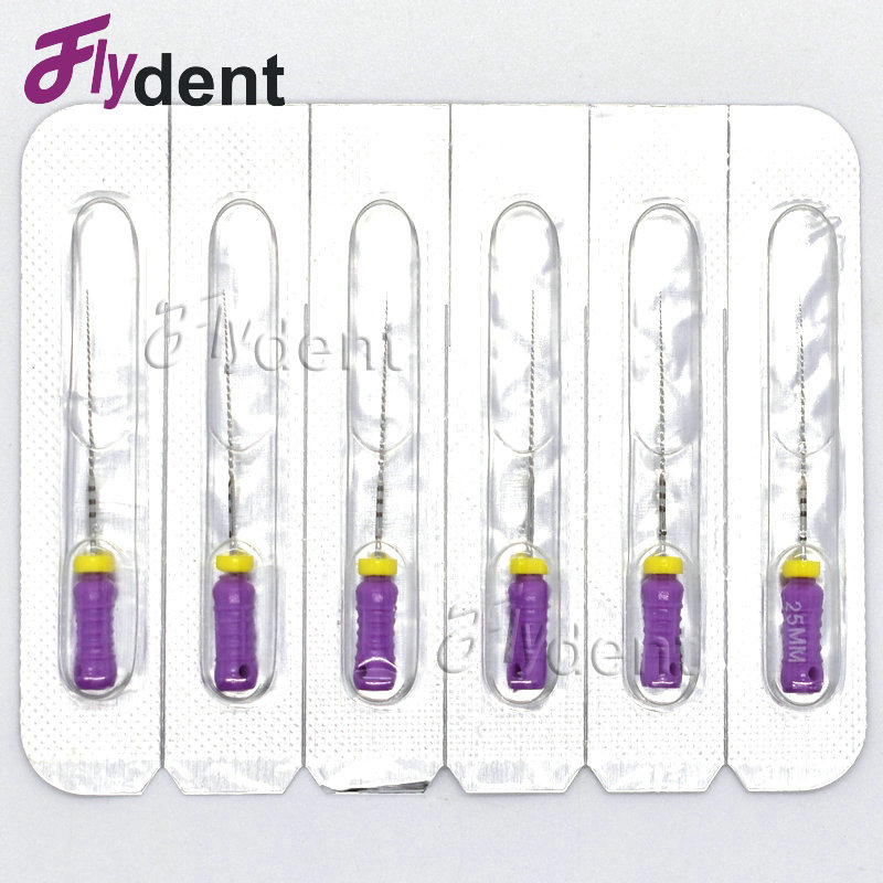 Limas dentales C + limas de piloto C endodoncia, ultrasónicas de acero inoxidable, tamaños opcionales utilizadas para limpieza de raíces