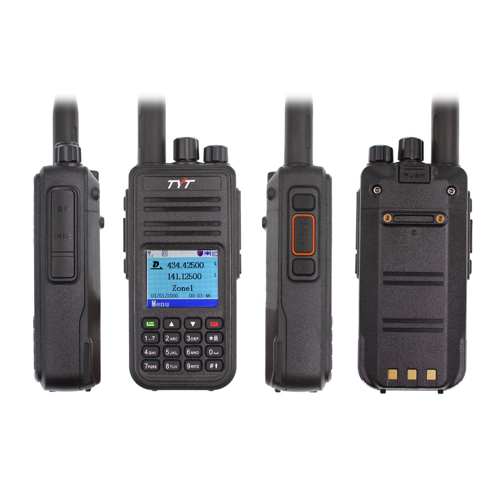 TYT MD-UV380 デュアルバンド 136-174Mhz & 400-480MHz トランシーバー DMR デジタル双方向ラジオ MD-380 デュアルタイムスロットトランシーバー + USB