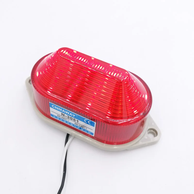N-3051 Đèn Báo Nhấp Nháy Tín Hiệu Cảnh Báo Đèn Nhỏ Ánh Sáng Nhấp Nháy Báo Động An Ninh 12V 24V 220V LED IP44