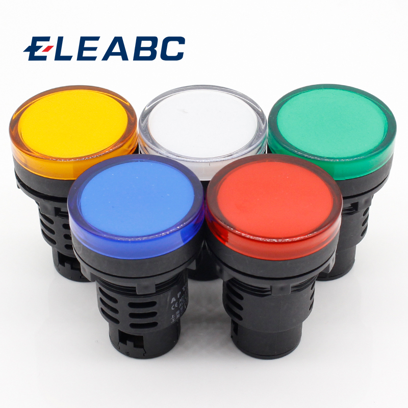 1 Stück 12 V 24 V 110 V 220 V 380 V 30 mm Panel Mount LED Power Indicator Pilot Signal Licht Lampe