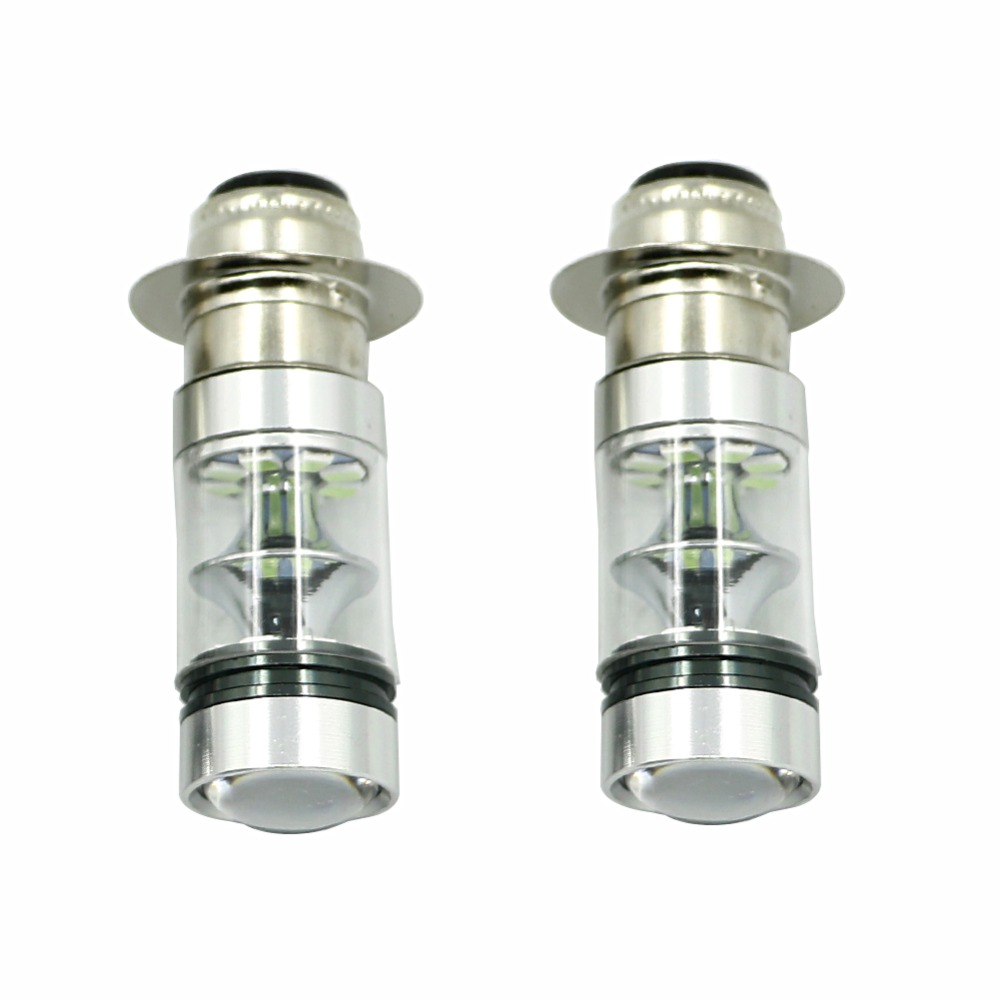 100W H6 LED Đèn Pha Siêu Trắng Thấp Chùm Cao Dành Cho Xe Yamaha GRIZZLY 660 400 450 350 125 YFZ350 YFZ450 RAPTOR 350 700 Tê Giác