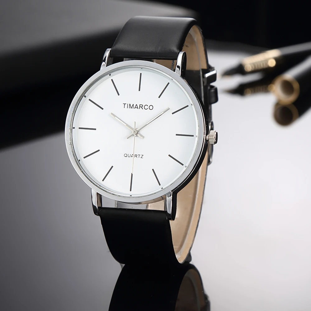 Relojes de cuero blanco de estilo Simple, Reloj de moda para Mujer, Reloj de pulsera informal minimalista para Mujer, Reloj de cuarzo para Mujer 2025
