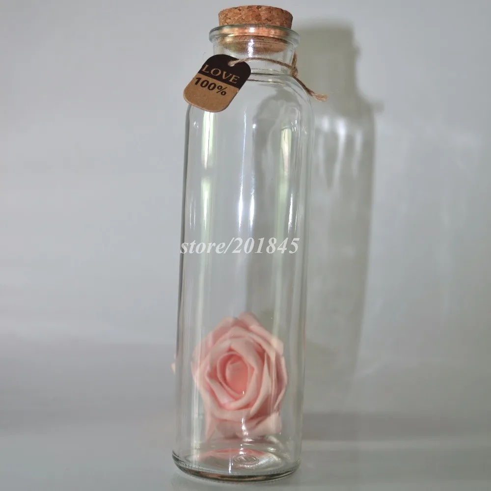 20 Pcs/Lot Kecil Jelas Cork Stopper Botol Guci Wadah Kaca Pijat Thanksging Natal Decration Hadiah Botol Ingin