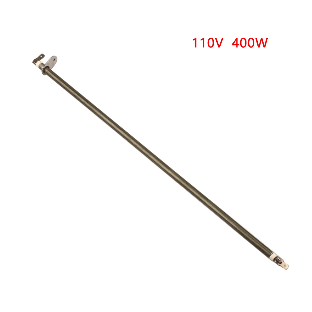 2 piezas de 110V 250-400W 310mm/370mm/410mm elemento calefactor para horno eléctrico tubo de calor eléctrico con hoja de Metal por recocido