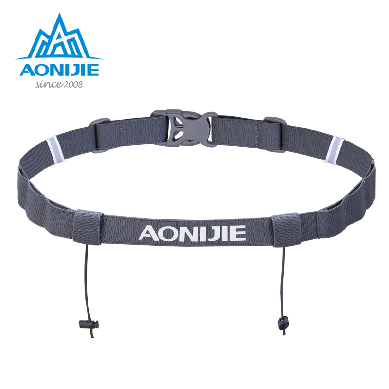 AONIJIE-Cinturón con número de carrera con soporte de Gel, cinturón para correr Unisex para triatlón, maratón, deportes al aire libre, correr