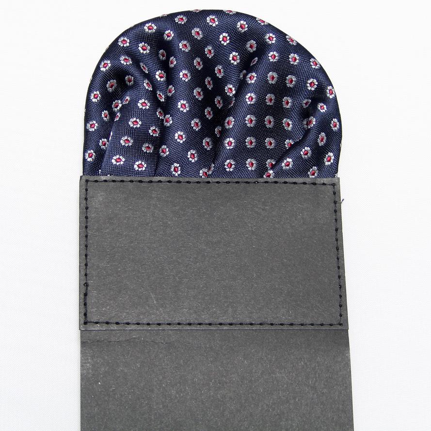 Dot Herren-Taschentuch aus Papier mit vorgefaltetem Einsatz und quadratischem Einsatz