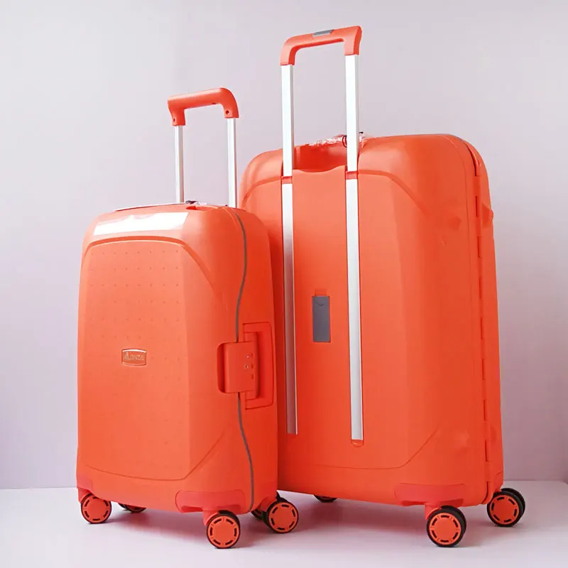 Spinner Mala De Viagem, bagagem de rolamento, Hardside Mala, Consignment Box, luxo Trolley Case, 100% PP, 20 "24" 28"