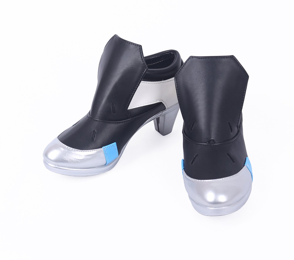 Sepatu Bot Hitam Symmetra Cosplay Game OW Satya Vaswani Sepatu Bot Cosplay Symmetra Sepatu Hak Tinggi Dibuat Sesuai Pesanan